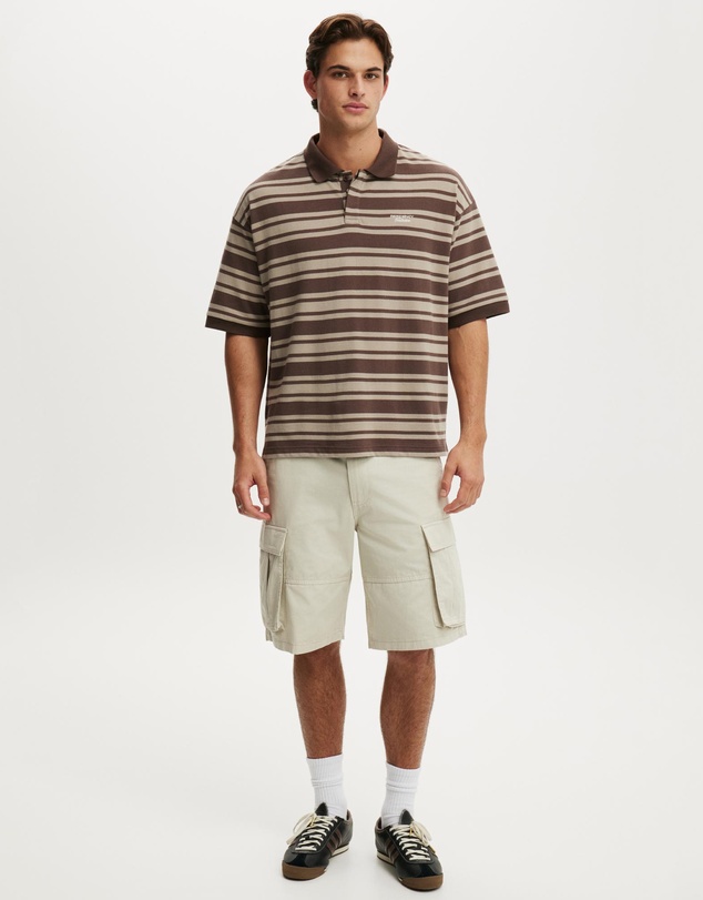Cotton On - Box Fit Short Sleeve Polo