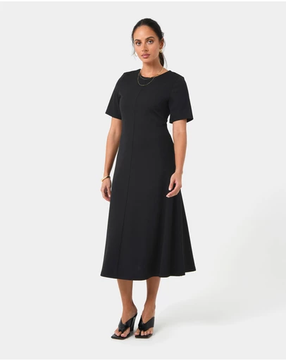 Forcast - Leah A-Line Midi Dress