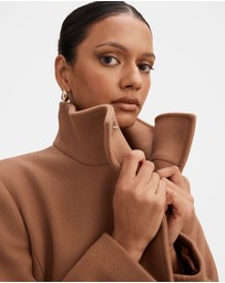 Forever New Petite - Phoebe Petite Funnel Neck Coat