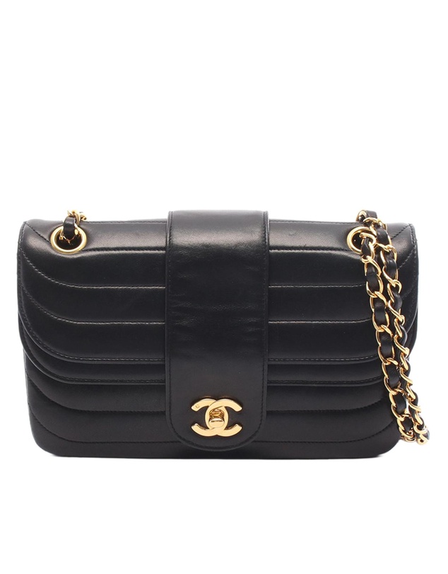 Pre-Loved by Azura Reborn - Pre-Loved CC Horizontal Quilted Lambskin Flap Bag