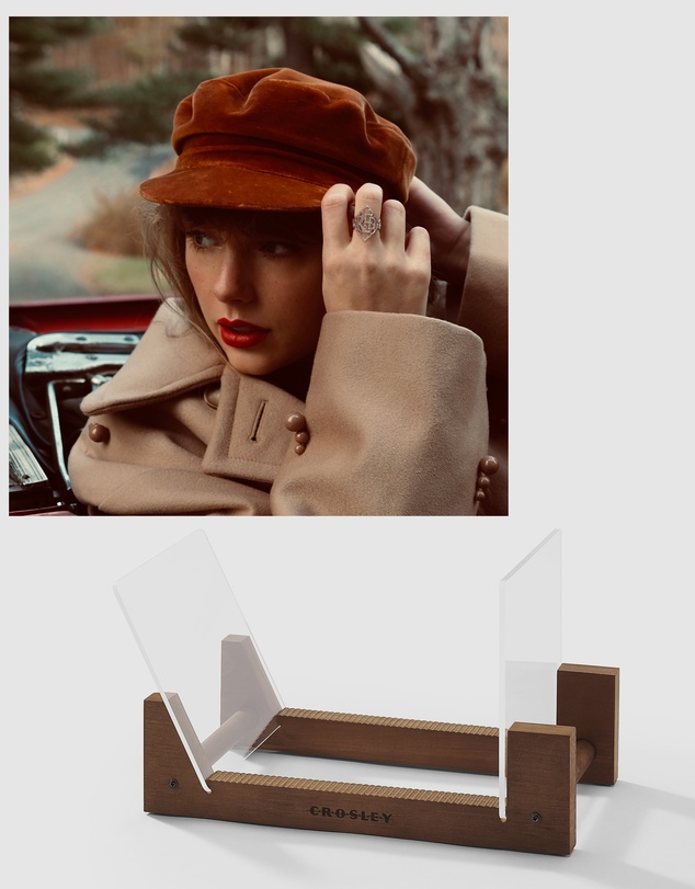Universal Music - Taylor Swifts Version Red Vinyl Album & Crosley Record Storage Display Stand