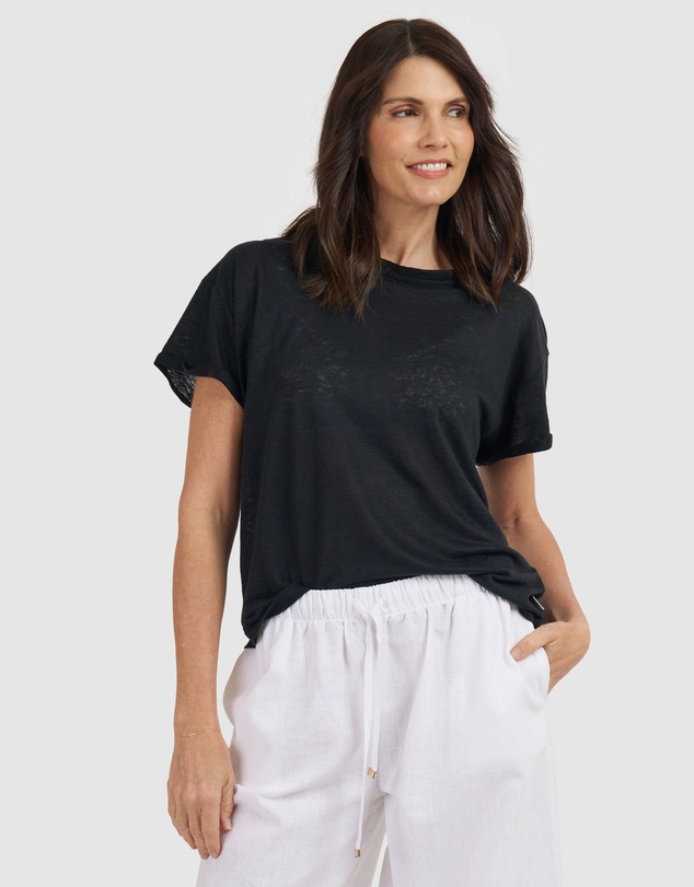 CAMIXA - Francy Linen Jersey T-Shirt Top