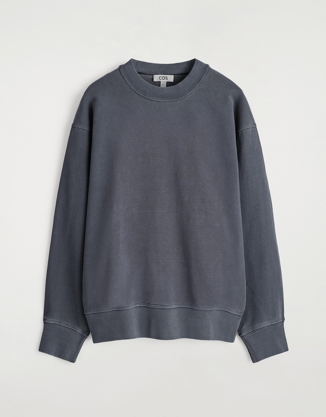 COS - Relaxed Washed-Cotton Sweatshirt