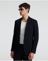 Calibre - Herringbone Jacquard Blazer Navy