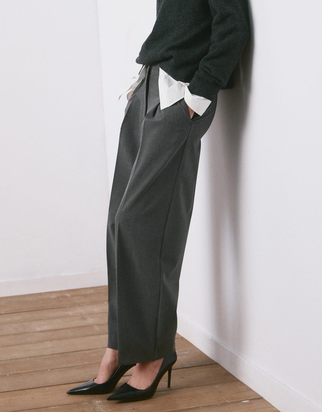 M.N.G - Straight-Fit Pleated Trousers