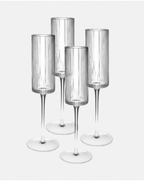 HOTTIE - Sadie 4-Piece Champagne Flute Set