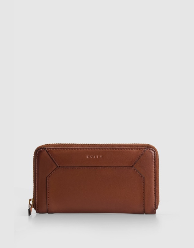 Evity - Ivy Leather Medium Zip Wallet