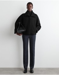 COS - Oversized Boiled-Wool Short Jacket