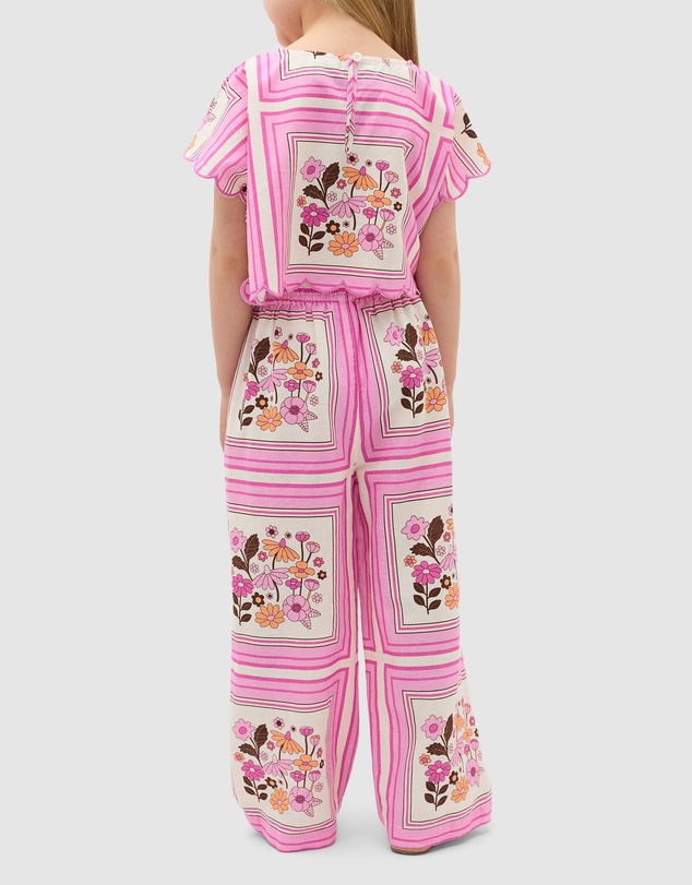 Seed Heritage - Scarf Print Scallop Top