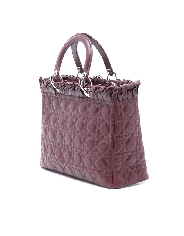 Pre-Loved by Azura Reborn - Pre-Loved Large Lambskin Cannage Bow Lady Dior