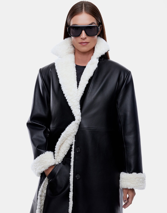 ENA PELLY - Jamie Leather Coat