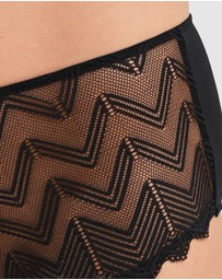 Naturana - Mid Rise Zig Zag Lace Brief