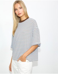 Dazie - Serve Stripe T-Shirt