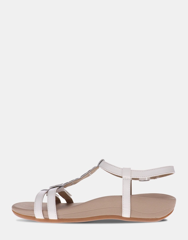 Mia Vita - Ayla Adjustable Sandal - White