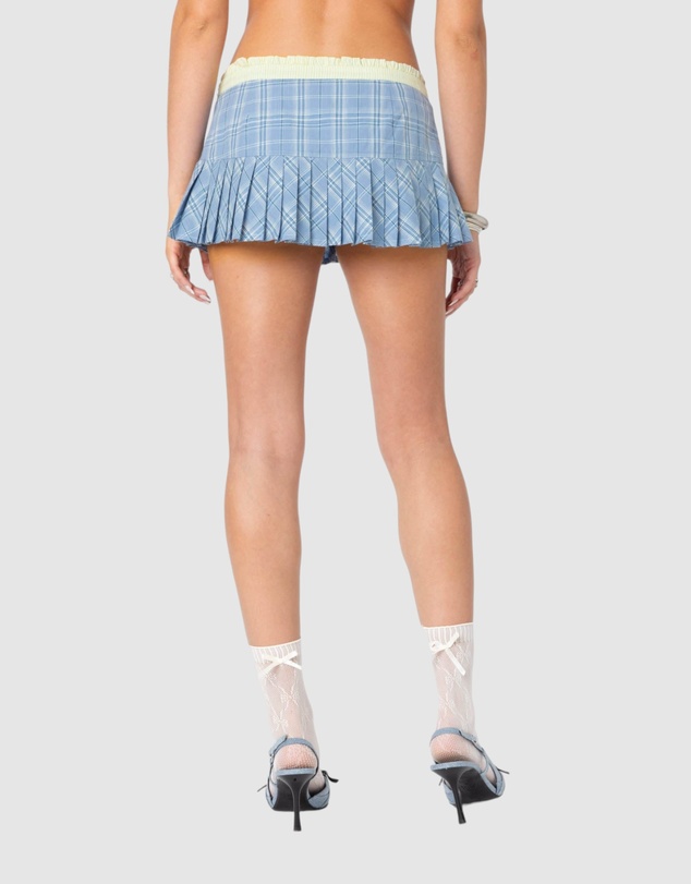 EDIKTED - Kayleigh Contrast Plaid Mini Skort