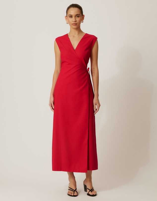 Tussah - Becca Linen Blend Wrap Dress