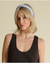 Morgan & Taylor - Sutton Stripped Headband in Blue