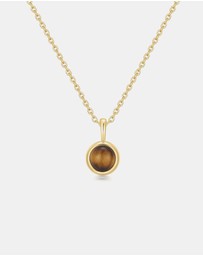Ania Haie - Ania Haie Gold Tiger Eye Pendant Necklace