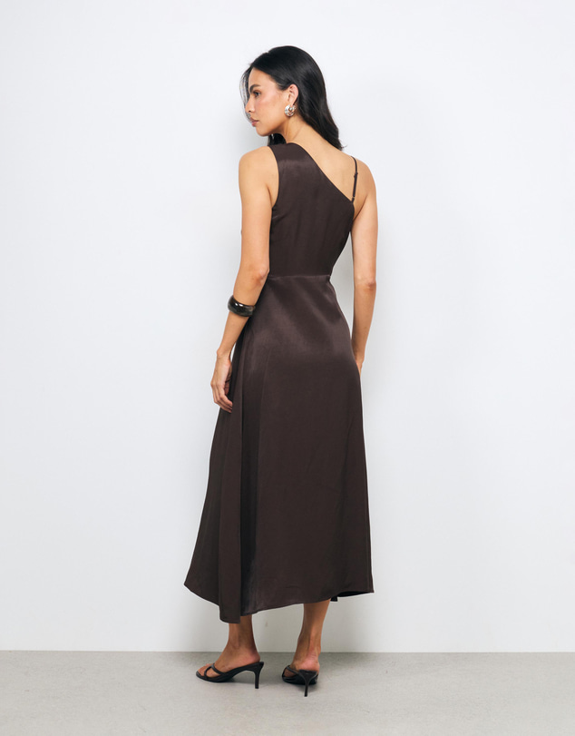 AERE - Romy Trim Detail Midi Dress