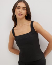 Dazie - Bossy Babe Scoop Neck Top