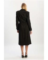 Bardot - Vegan Suede Longline Coat