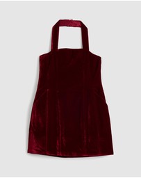 Bardot Junior - Nevelle Velvet Mini Dress - Kids-Teens