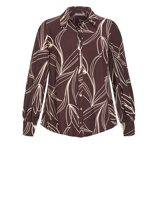 City Chic - Bella Long Sleeve Print Shirt
