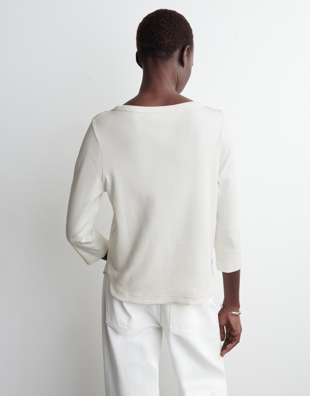COS - 3/4 Sleeve Cotton Top