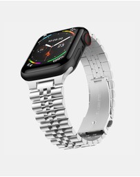 Friendie - Stainless Steel Link Bracelet Band - The Perth - Apple Watch Compatible
