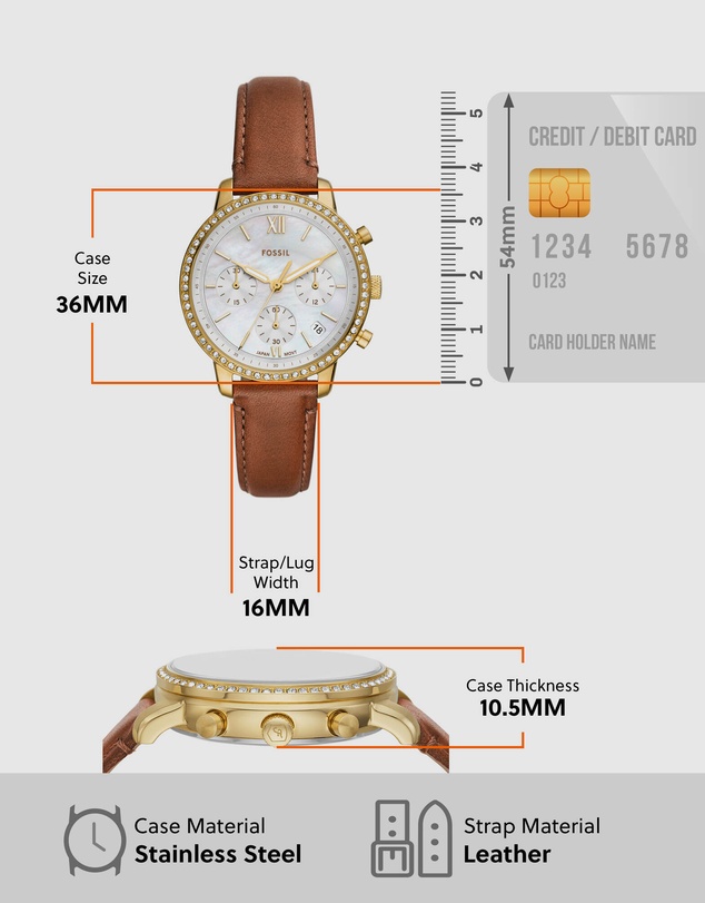 Fossil - Neutra Brown Chronograph Watch