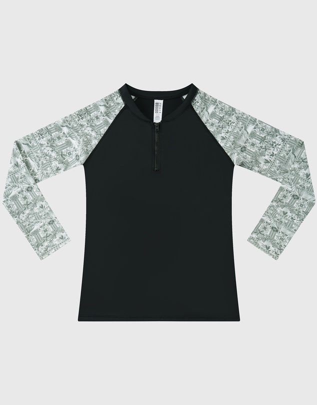 Aqua Blu Kids - Evergreen Long Sleeve Rash Vest - Teen