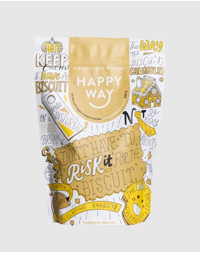 Happy Way - Caramel Biscuit Vegan Protein Powder