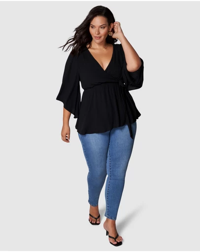 Something 4 Olivia - Salma Wrap Blouse