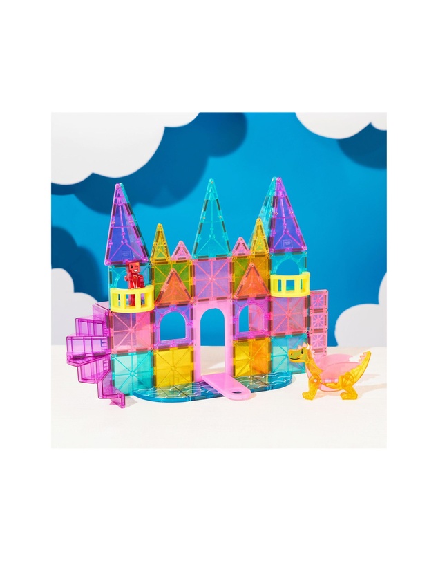 Magna-Tiles - MAGNA-TILES - Castle DLX + microMAGS - 48 Piece Set