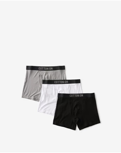 Cotton On - 3 Pack Mens Bamboo Trunks