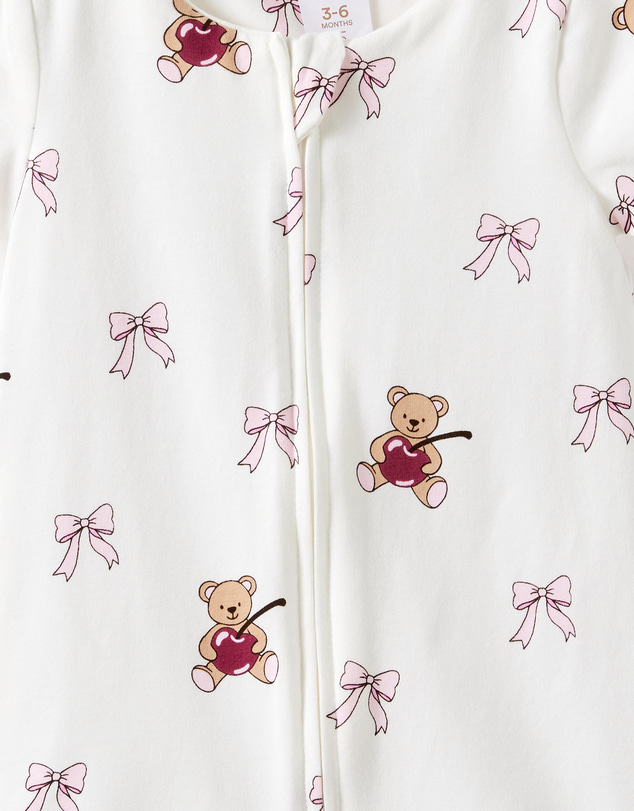 Cotton On Kids - Growie Short Sleeve Zip Romper
