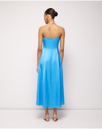 AERE - Aspyn Strapless Midi Dress