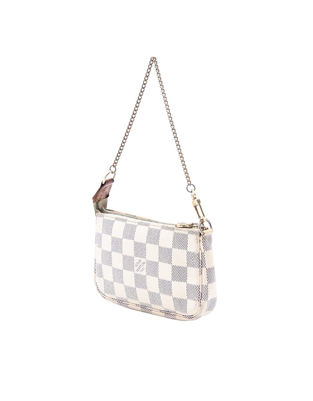 Pre-Loved by Azura Reborn - Pre-Loved Damier Azur Mini Pochette Accessoires