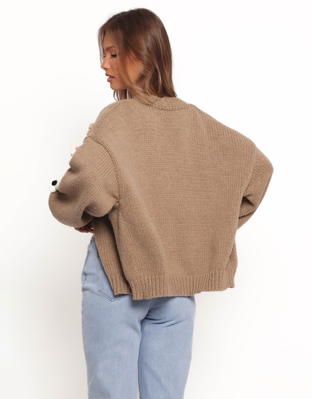 Petal & Pup - Delaro Flower Cardigan - Brown