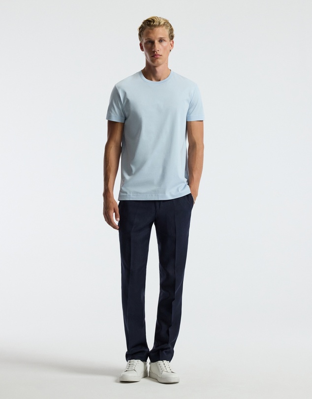 Calibre - Mercerised Crew T-shirt Pale Blue