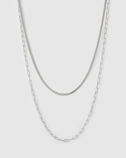 Arms Of Eve - Louie Silver Necklace