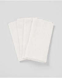 Aura Home - Vintage Pure Linen Napkin Set of 4