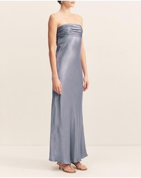 Shona Joy - La Lune Strapless Ruched Bodice Maxi Dress