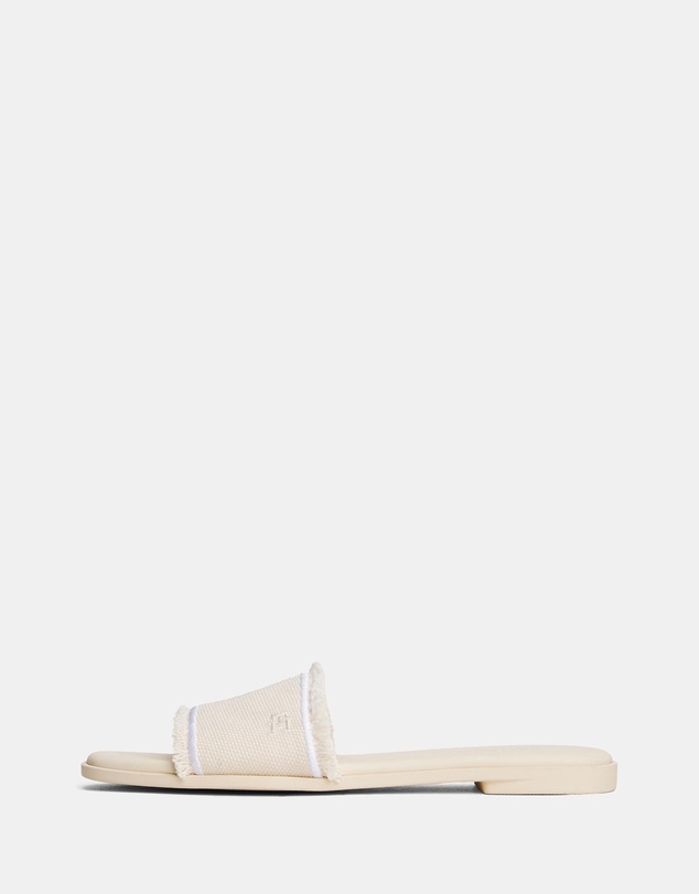 Tommy Hilfiger - Frayed Canvas Sandals - Women's