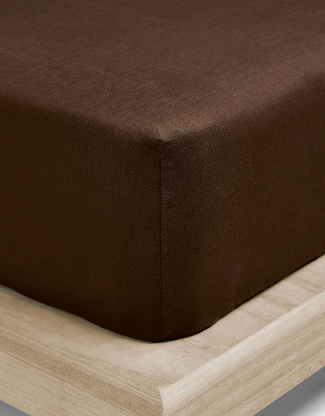 Aura Home - Emile Linen Fitted Sheet
