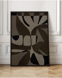 Olive et Oriel - Contour 2 by Shatha Al Dafai Art Print