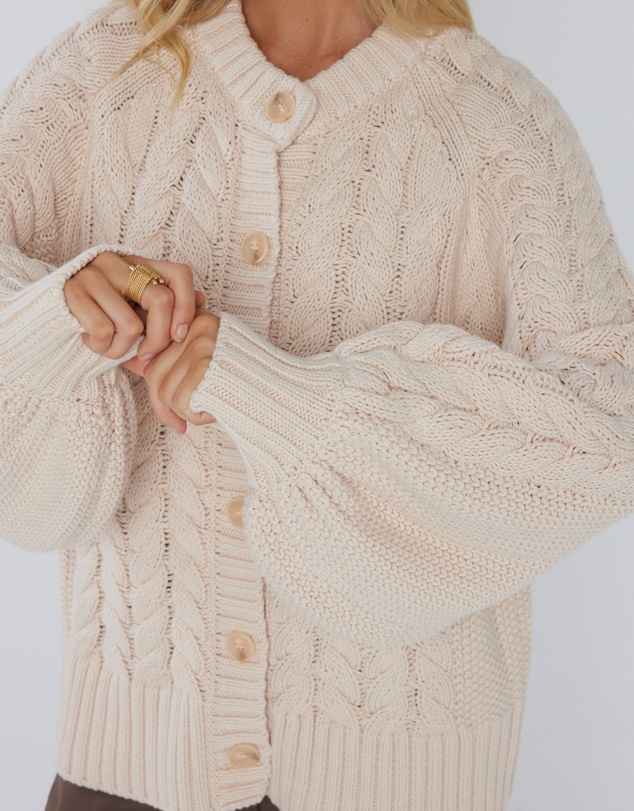 ALEXANDRA - Haven Cardigan Beige