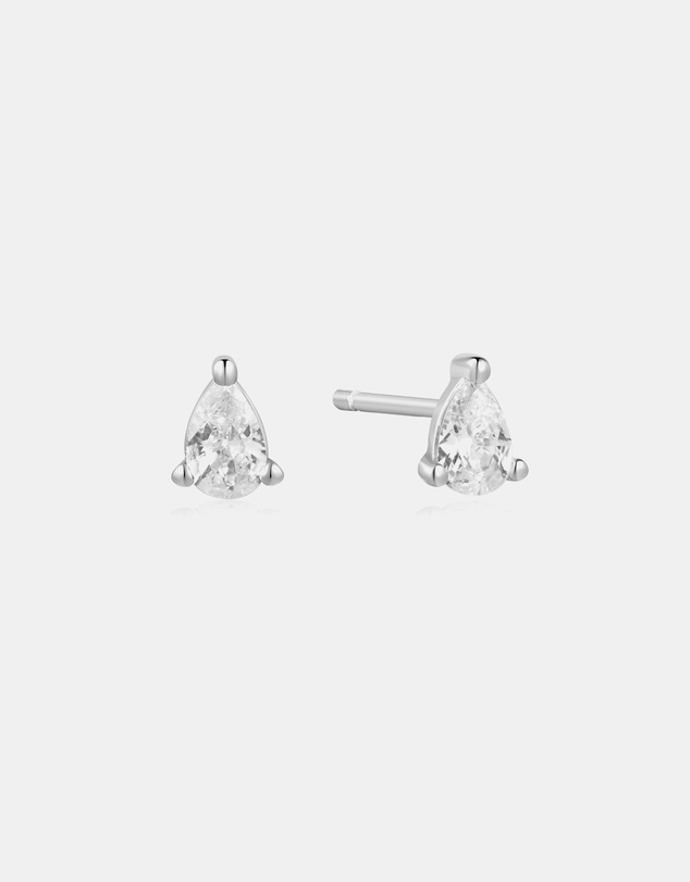 Ania Haie - Silver Pear Studs