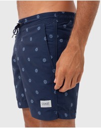Coast Clothing - Navy Helms Swimshorts