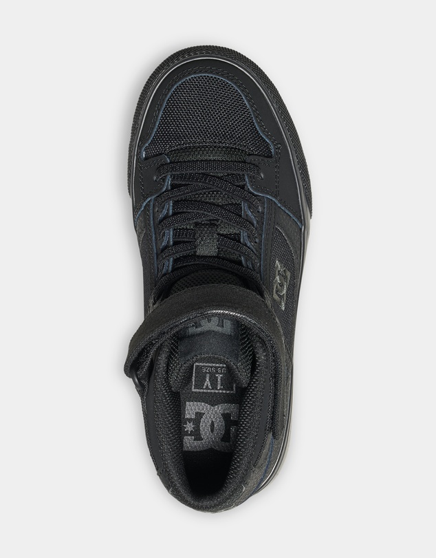 DC Shoes - Kid's Pure High-Top EV High-Top Leather Shoes